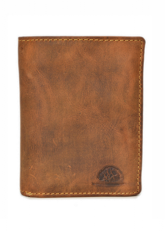 Vintage RFID Kombibörse 2tlg. brown Leder